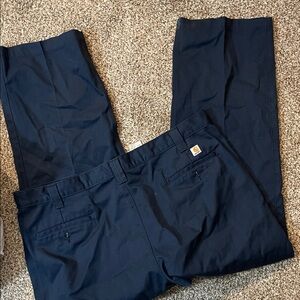 🔵Carhartt Men's Dark Navy Straight-Leg Work Pants